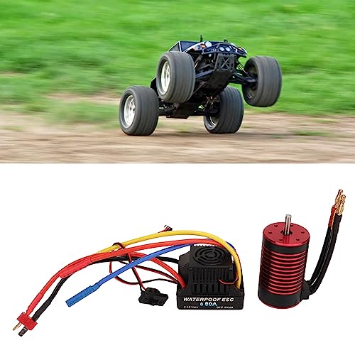 1/8 Motor Sem Escova de Carro RC ESC, Potência de Saída Estável RC (4200KV)
