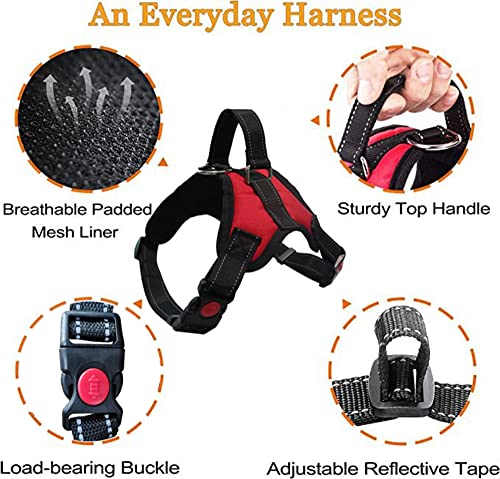 Dog-Harness-Saddle-Style-Pet-Strap-Grip-Vest-with-Adjustable-Soft-Padded-Vest-and-Easy-Control-Handle-for-Small-Medium-and-Large-Dogs-RedXL