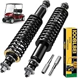 IOOBLBEI EZGO Golf Cart Heavy Duty Coil Spring Shock Absorber for TXT/Medalist 1994-UP, EZGO TXT Front and Rear Shock Absorber, Replaces OEM# 70928-G01, 76418-G01, 70630-G01 (Black)