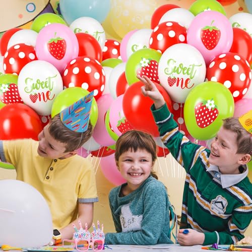 Save 50% on 60-Piece Strawberry Party Balloons - Image 4