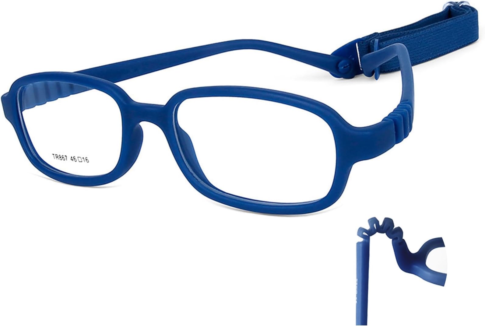 AQWANO Children Optical Glasses Frame tr90 Flexible Bendable One-piece Safe Eyeglasses Girls Boy