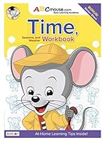 ABCMouse.com Early Learning Time, Season, & Weather Workbook Ages 5-8 with Stickers 1690213493 Book Cover