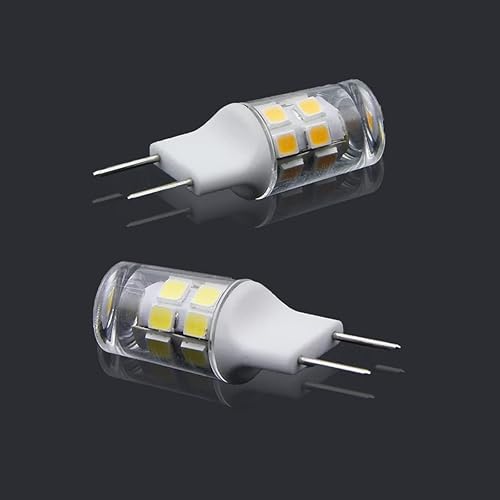 Miniatura 4 de Paquete de 5 bombillas LED G8, 3 W (equivalente a halógeno de 20 W-25 W), base bi-pin G8 GY8.6, para iluminación de cocina debajo del mostrador, luz