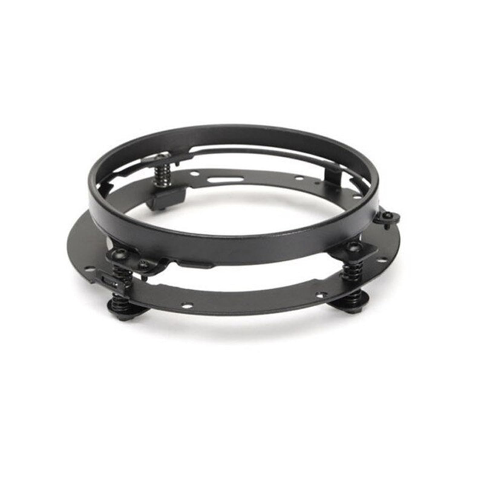 Bracket Light 7 Inch Round Headlight Mounting Bracket Ring Fit for Jeep Wrangler JK TJ Suzuki Samurai for Harley Motorcycle(Black-1PCS)