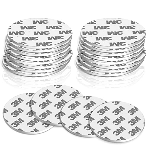 Almohadillas adhesivas de doble cara, cinta adhesiva de doble cara, VHB, almohadillas adhesivas redondas grandes de 55x55 mm, paquete de 20 Cover