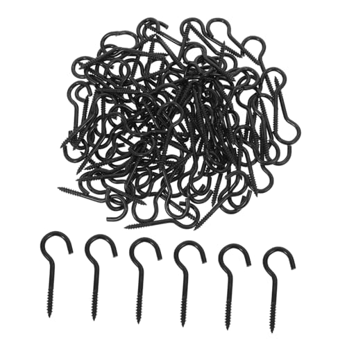 OSALADI 100pcs Screw Heavy Duty Eye Bolts for Hanging DIY Pendant Material Sturdy Screw Hooks for Plants Cup Hooks Ceiling Hooks Wind Chime Hanger