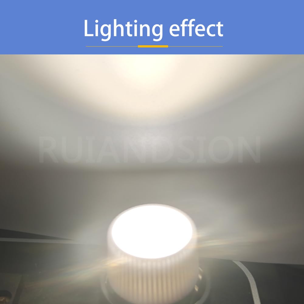 Ruiandsion dimmbarer E27 COB LED Spotlight 2W 4000K AC220-240V 10er-Pack | Hitzebeständiges Keramikgehäuse, flimmerfrei, augenfreundlich, ideal für Heim & Gewerbe, 10er-Pack