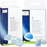 2-Phase Cleaning Tablet 6 - Pack and Descaling Tablets 9 - Pack for All Coffee machines Combi pack