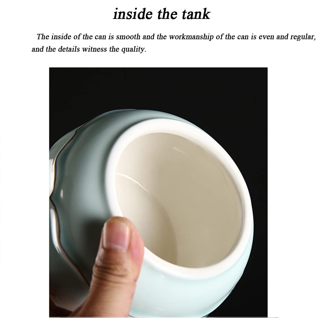 Barattoli per Il tè Barattolo per Alimenti in Ceramica con Coperchio ermetico, Confezione Regalo ermetica per la casa in Stile Nappa per caffè, tè, condimenti, Cereali, Zucchero -