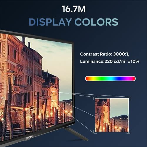 Yotfuel 32-Inch Hd Small Tv With Built-In Hdmi, Usb, Vga,Optical And Rf 32” Led Tv #TOP7