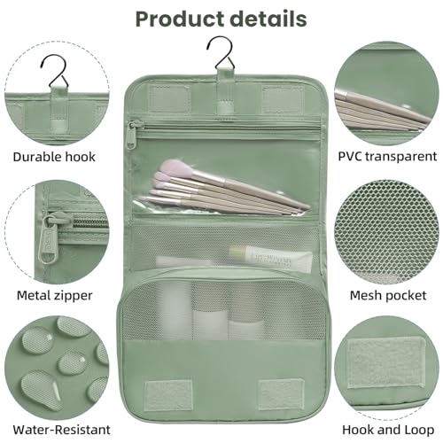 BAGAIL 10 Set Packing Cubes Various Sizes Packing Organizer for Travel Accessories Luggage Carry On Suitcase - Matcha Green - Image 5