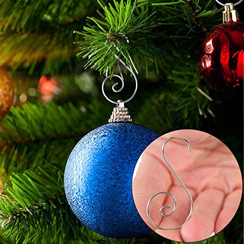 Acronde 120Pcs Christmas Ornament Hooks Christmas Tree S-Hooks Ornament Hanger Metal Wire Hanging Hook For Christmas Tree Christmas Balls Party Decorations thumb #3