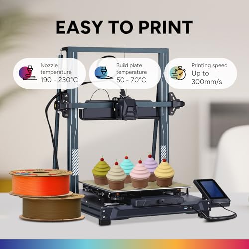 Image of OVERTURE Matte PLA 1.75mm Dual Color Filament, Matte PLA Roll 1kg Cardboard Spool(2.2lbs), Dimensional Accuracy + /- 0.03 mm, Fit Most FDM Printer(Matte Orange-Red)