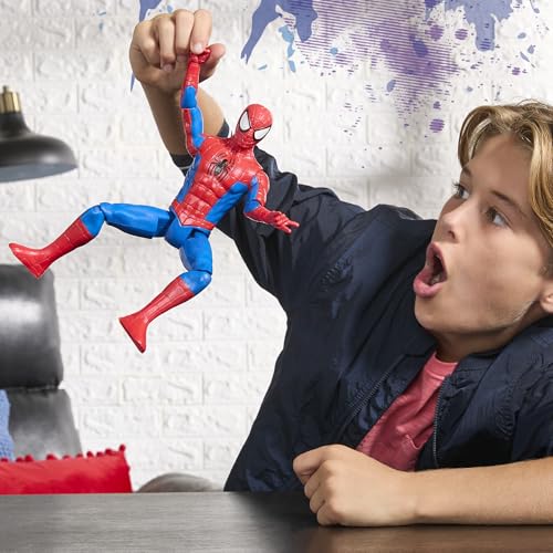 Marvel Spider-Man Titan Serie Action-Figur, 30 cm großes Superhelden-Spielzeug für Kinder ab 4 Jahren, Rot – Ansicht 5