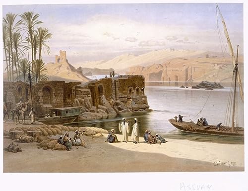 Imagen de lienzo Carl Friedrich Heinrich cuadro Assuan decoraciones hogar 60x90