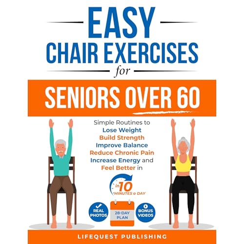 Easy Chair Exercises for Seniors over 60 Audiolibro Por LifeQuest Publishing arte de portada
