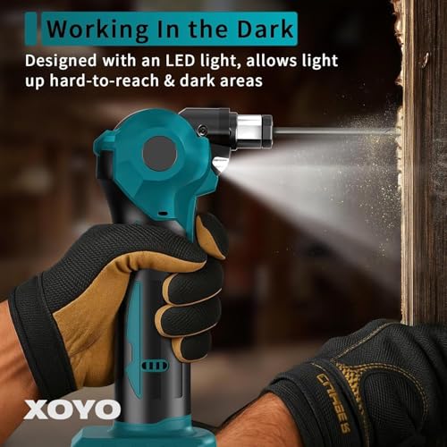 Image of PRO-C Cordless Palm Nailer Auto Hammer Machine, 21V Power Framing Nailer with Dual 4.0Ah Lithium-Ion Batteries, Magnetic Collet for 6D-16D Nails, One-Handed Tool for Joists for Professional Works
