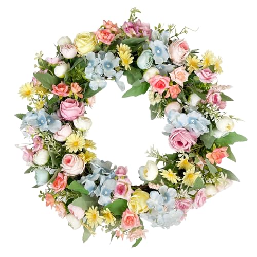 Feidet Artificial Wreath for Front Door, 16 Inch...