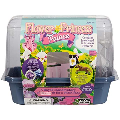 Grow Your Own Flower Princess Palace - Blooming Jewelweed & Princess Flowers, Attracts Butterflies & Hummingbirds - Includes Pony, Royal Gems & All You Need to Start Growing in a Week Cover