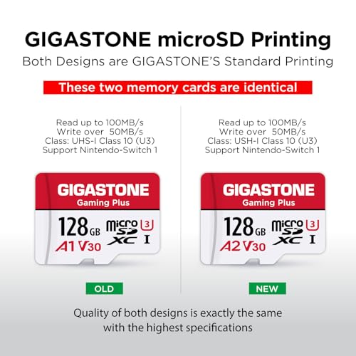 GIGASTONE マイクロsdカード 128GB Nintendo Switch動作確認済 GS-2IN1600X128GB-A の商品画像 1