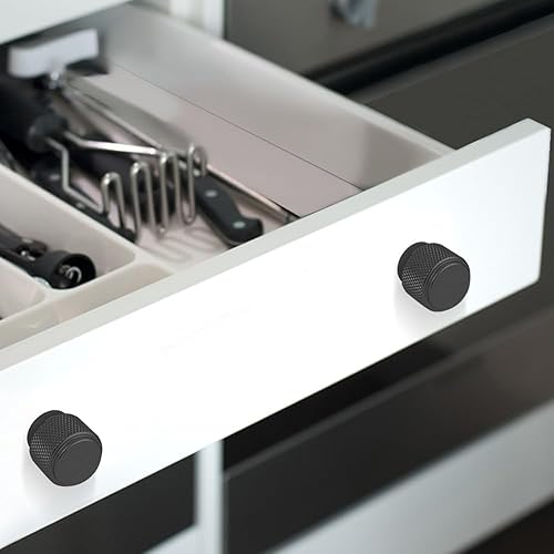 Miniatura 10 de Gutuwellea Paquete de 12 tiradores dorados y negros de 7 12 pulgadas, tiradores de gabinete dorados y negros, tiradores de aluminio, tiradores de