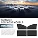 leechio 4 PCS Car Side Window Sun Shade, Sun and Heat Blocking Privacy Protection Window Shade, 24.40