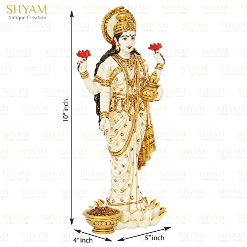 Image of Large Size Lakshmi Vishnu Ji Standing Statue MATA Laxmi Vishnu Blessing Murti Lakshmi Narayan Idol for Home Temple Diwali Pooja