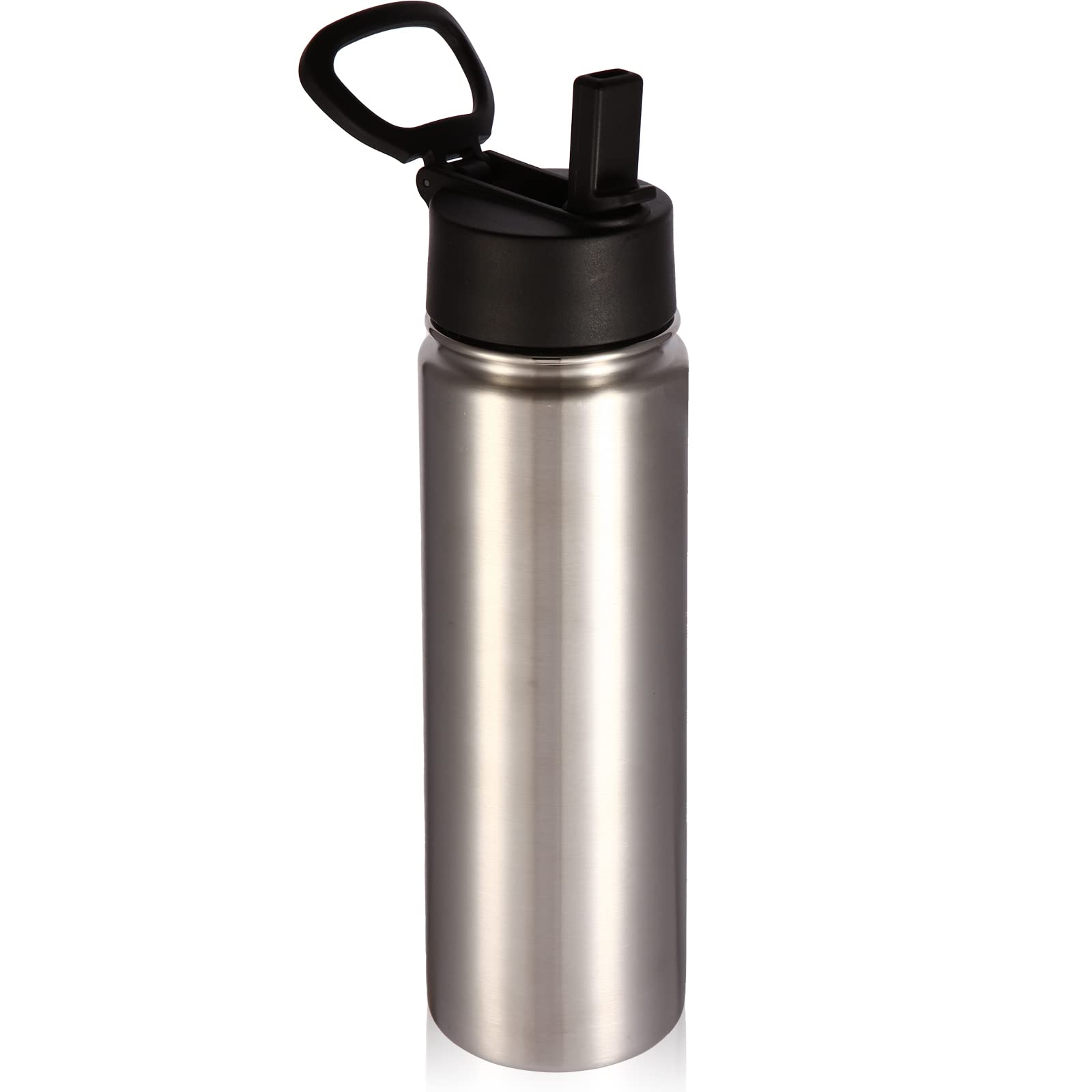 Volhoply 22 oz Insulated Water Bottles with Straw Lid, Stainless Steel Sports Bottle with Handle, Double Walled Metal Travel Water Cups with Wide