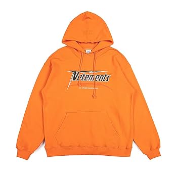 Vetements オレンジ パーカー HI-SPEED 2023ss Vetements Hi Speed Men Women Hoodie 1:1 Pullover