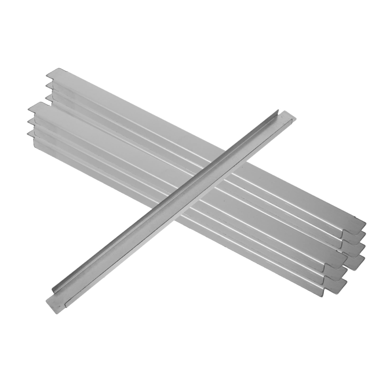 Toyvian 8 Pièces Barre Adaptateur Acier Inoxydable Longue pour Table de Service Alimentaire Séparateur Métallique Stable et Réutilisable pour Restauration et Traiteur