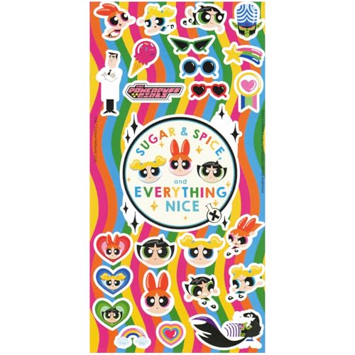 Powerpuff Girls Mini Backpack 3 Pc Bundle With 11 inch Powerpuff School Bag For Girls, Toddlers, Kids with Stickers and More (Powerpuff Girls School Supplies)4