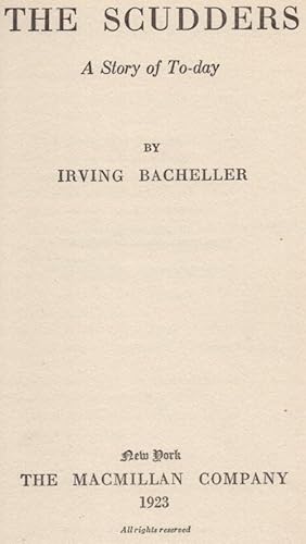 The Scudders,: A story of to-day, B00085GOXO Book Cover