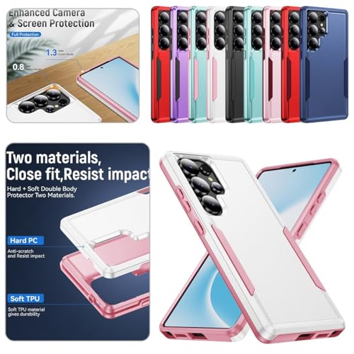Coque Samsung S22 Plus silicone bleu rigide double couche antichoc - 2