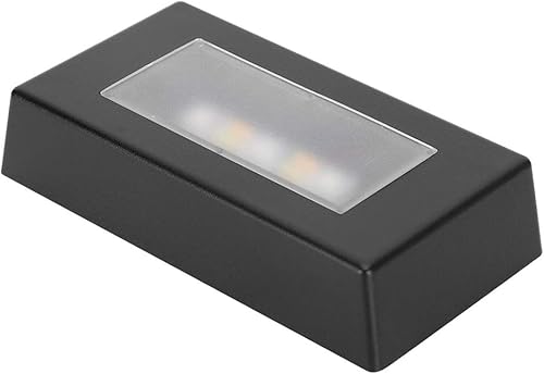 Miniatura 2 de fuwinkr Soporte de luz de cristal con pilas, base de pantalla LED, figura de cristal de arte de cristal para joyas, estatuas de cristal 3D