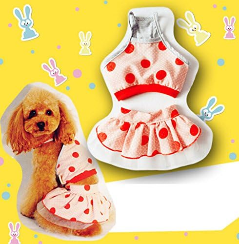 Amazon Banly Shop ペット服 ドッグウェア 犬用 水着 ビキニ ワンちゃん 2点セット 涼し キュート プレゼント リゾート 春 夏 4サイズ ピンク L ピンク ペット用品 通販