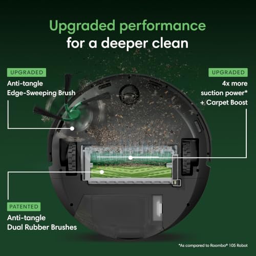 Image of iRobot Roomba Max 715 Pet Robot Vacuum, 30,000Pa Suction, Dual Rubber Anti-Tangle Brushes & Side Brush, 90 Days Self-Emptying, PrecisionVision AI Obstacle Avoidance, 3D Mapping, Advanced Dirt Detect