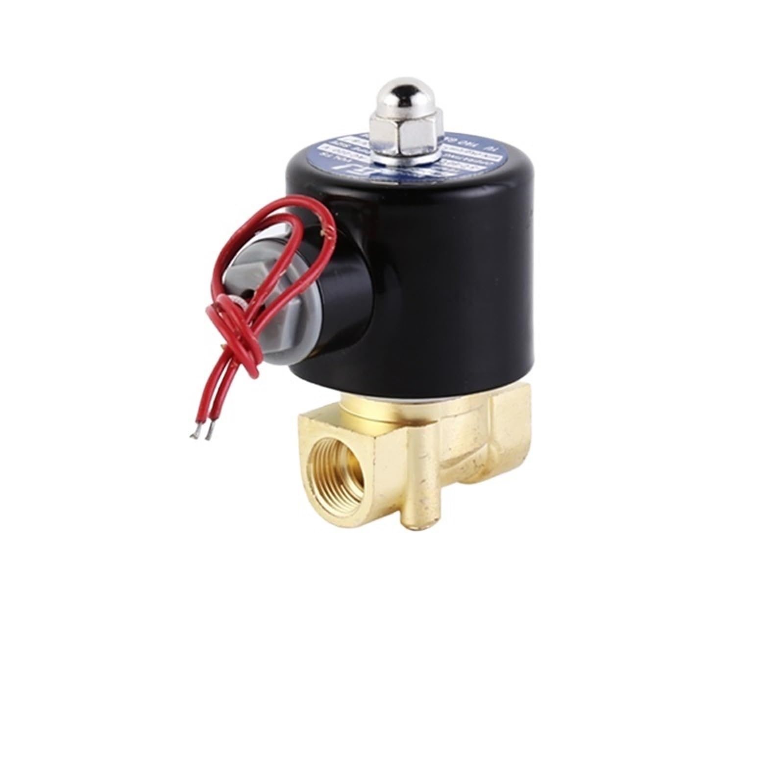 3/8 Inch Solenoid Valve for Gas Normally Closed Brass 24V 12V 220V 110V 1Pcs(G_24VDC_NBR-Seal)
