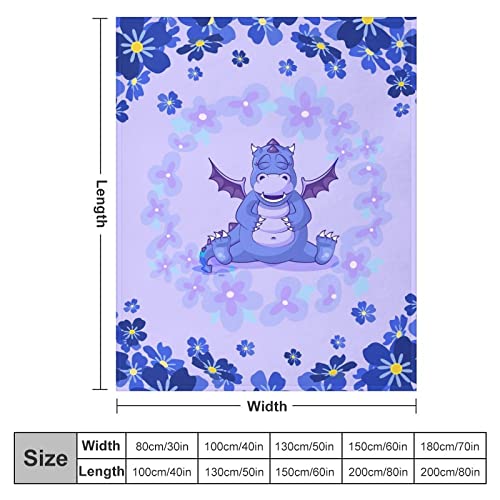 Dragon Blanket Gifts, 40"X50" Dragon Throw Soft Flannel Blanket For Boys, Warm Lightweight Cozy Fuzzy Dragon Lover Gifts For Bed Couch #TOP1