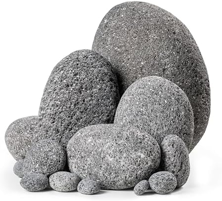 ARKA mySCAPE-Lava Pebbles - Piedras de paisajismo acuático para acuarios de Agua Dulce - Mezcla Aprox. 10-300 mm - Contenido: 20 kg