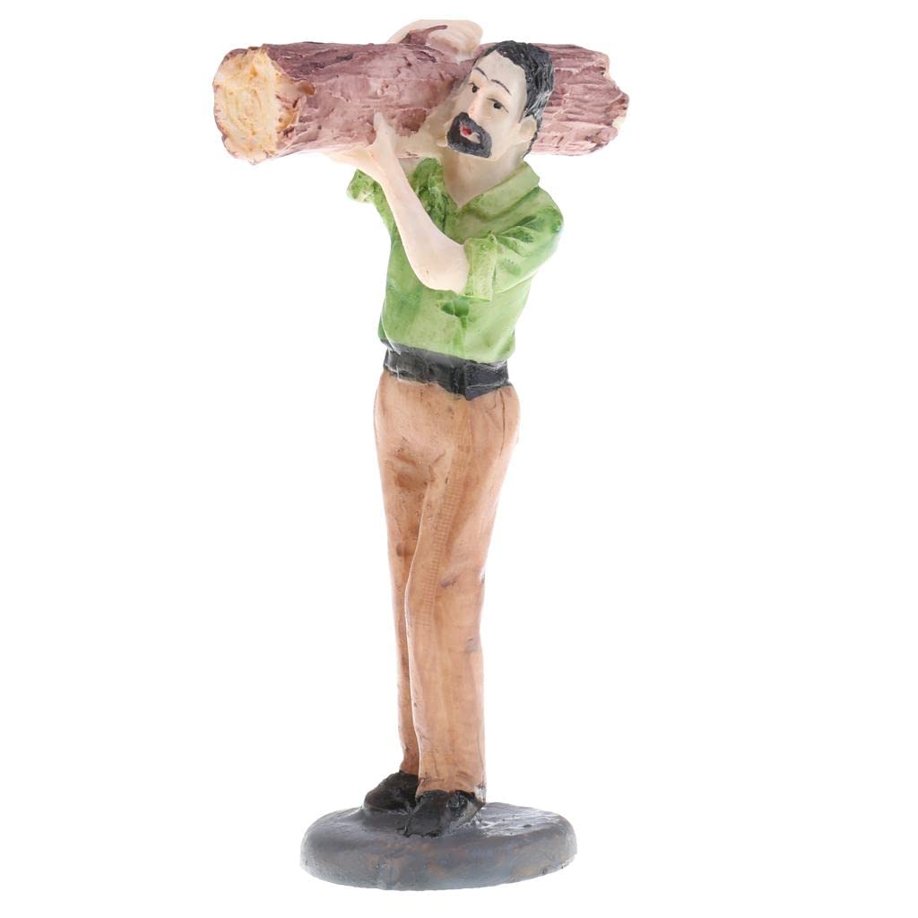 Resin Sand Scenery Woodcutter Timberjack People Model Figurine Miniature for Layout Landscape Scenery Parts-picture-31