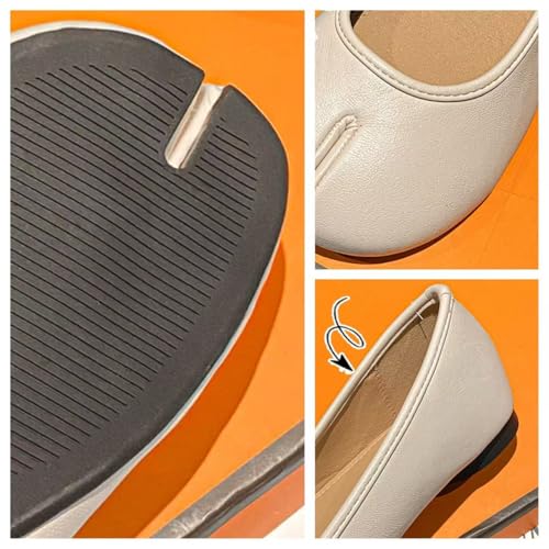Split Toe Ballet Flats for Women Comfortable Tabi-style Flat Ballerina Shoe Lightweight Loafers All-Match for Daily Wear Beach Travel4