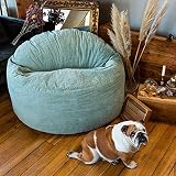 ☁️ Este puff de pana de 100 cm cabe perfectamente en tu sala de estar o en un dormitorio, especialmente en el de un niño. Además, gracias a los muchos colores disponibles, este puff puede adaptarse a tu decoración interior. La espuma acolchada está hecha de poliuretano triturado, lo que aumenta la comodidad del puff