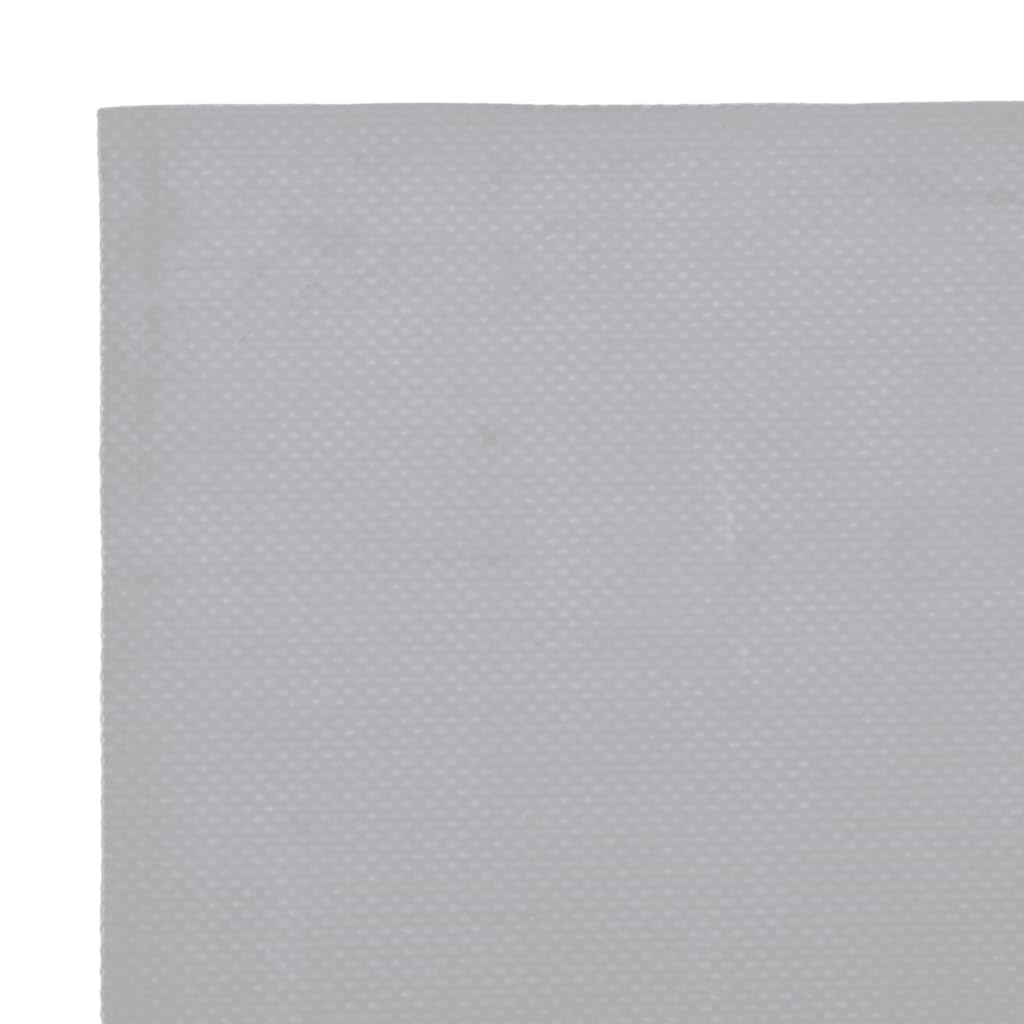 Telone Grigio in Tela con Rivestimento in PVC 1 x 2,5 m, 650 g/m², Impermeabile e Resistente ai raggi UV, con Occhielli, per Giardino, Costruzione, Auto, Campeggio