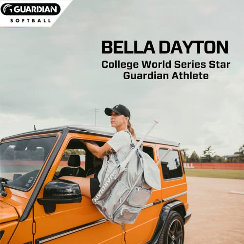Guardian Baseball Diamond Series Softball Bag For Women Or Baseball Bag- Holds 4 Bats - Deluxe Size (Grey/Carolina Blue) #TOP5