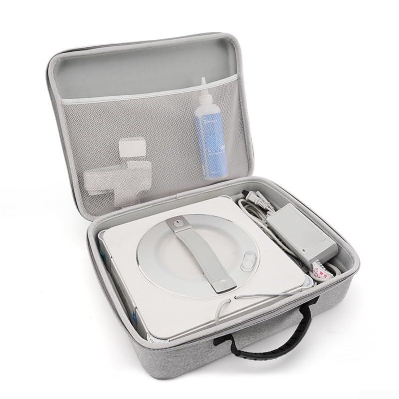 Funda rígida de transporte de EVA para aspiradora robot Ecovacs W2S Plus, caja de almacenamiento a prueba de golpes con organizador para accesorios, carcasa protectora de viaje