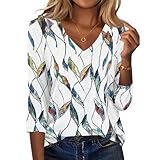 Henley Shirt Damen,Damen Pullover Lässige Sweater Leichtes Henley Shirt Rundhals Herbst Strickpullover Einfarbig Langarm Locker Basic Tunika Tops,04-Grün