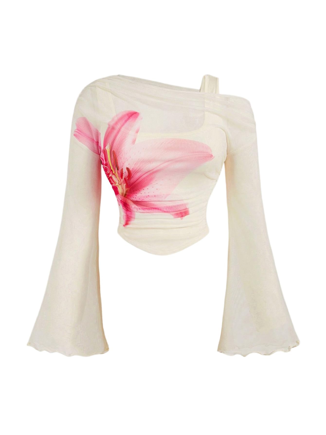 トップス ENFOLD DRAPE FLARE BLOUSE A-line Flare Top | IC Collection