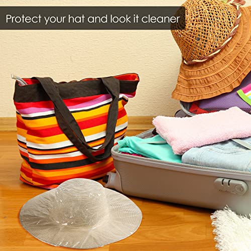 Image of Funtery Cowboy Hat Cover Rain Dust Plastic waterproof Hat Protectors for Storage Keep from Rain Snow
