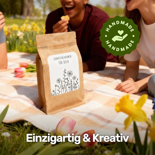 Geburtstags-Blumen Samen Geschenk Pflanzset für Blumenstrauß, Saat Saatgut Set Pflanzen Züchten Garten Geschenkidee, Geburtstagsgeschenk Blumengeschenk ideal für Frauen & alle Blumenliebhaber