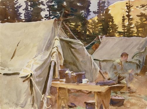 Tableaux Toile Camp au lac John Singer Sargent Décoration Murale